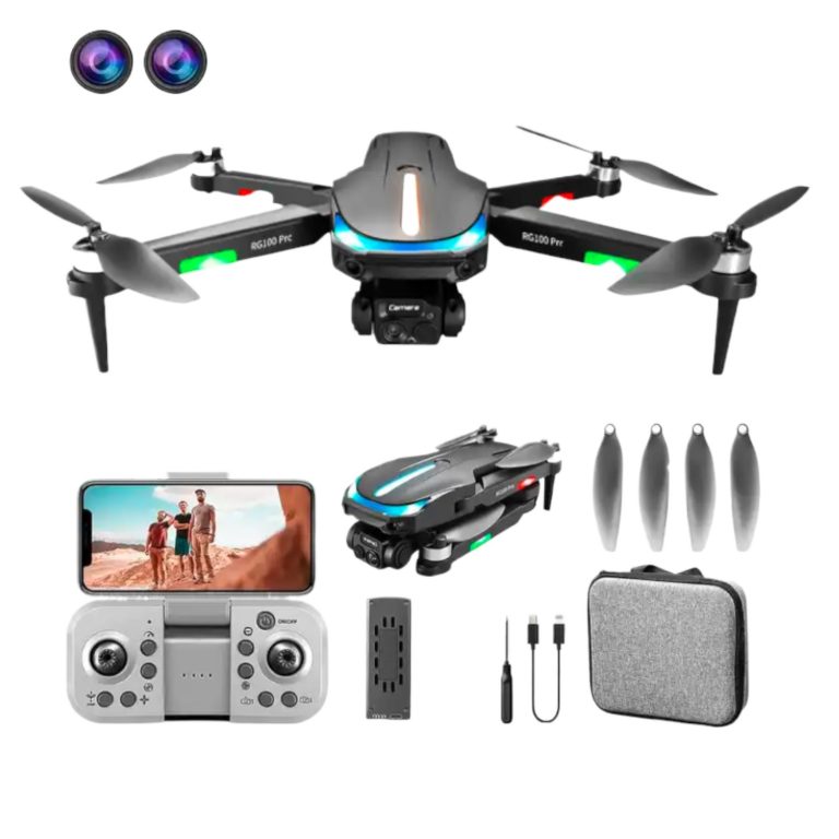 RG100Pro Drone with 1080p HD Wi-Fi Camera & Gesture Control | Foldable FPV Drone with Obstacle Avoidance & Brushless Motor