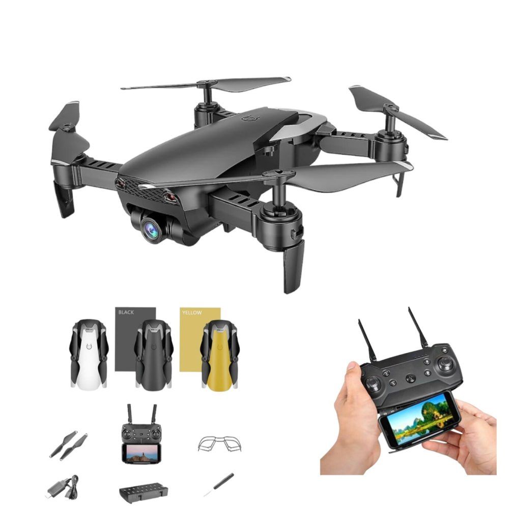 720p Foldable Camera Drone with Wi-Fi & Gesture Control | Remote Control Selfie Drone with Wide-Angle Camera