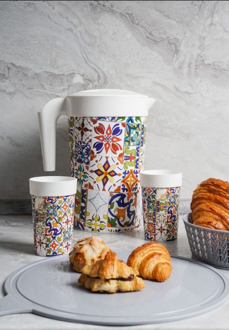 💎 Elegant & Modern Design – Beautifully crafted jug with a sleek finish and matching glasses for a stylish look. 🌿 High-Quality & BPA-Free Plastic – Safe, durable, and designed for long-lasting use. 📦 Complete 7-Piece Set – Includes a spacious jug with 6 perfectly sized glasses, ideal for family use. 💧 Large Capacity Jug – Perfect for serving water, juice, iced tea, lemonade, and other beverages. 🔄 Lightweight & Shatterproof – Stronger than glass yet lightweight for everyday use. 🧼 Easy to Clean & Maintain – Smooth surface for quick cleaning and hassle-free maintenance. 🎯 Multi-Purpose Use – Great for home, office, parties, picnics, and outdoor gatherings.